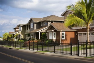 Neighborhood of Traditional American Homes