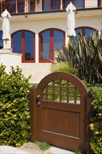 Wood Front Gate to California Home