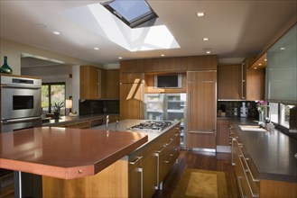 Modern Kitchen with Hardwood Floors