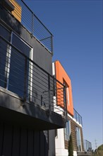 Exterior of Modern Condominiums with Balcony