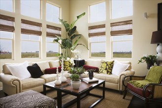 Interior of a contemporary living room