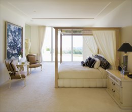 Interior of a large modern bedroom