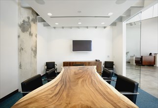 Interior of an empty conference room