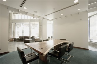 Interior of an empty conference room