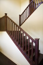 View of a wooden staircase