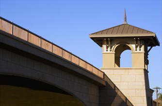 Contemporary bridge and tower
