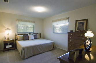 Master bedroom in traditional home