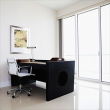 Desk and table in modern office