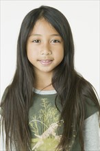 Asian girl with long hair