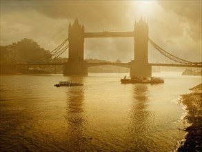 Silhouette of Tower Bridge