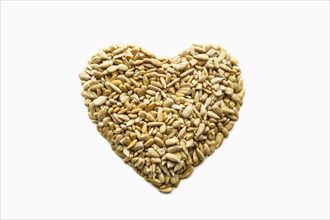 Heart-healthy seeds in heart-shape