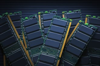 Pile of RAM modules