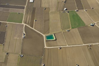 Aerial view of Spanish farmland