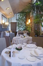 Elegant Parisian restaurant dining room