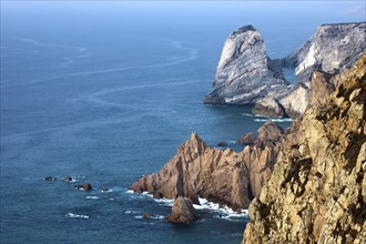 cliffs on the Atlantic coast near Sintra Portugal