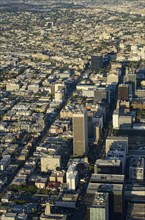 Aerial view of Los Angeles cityscape