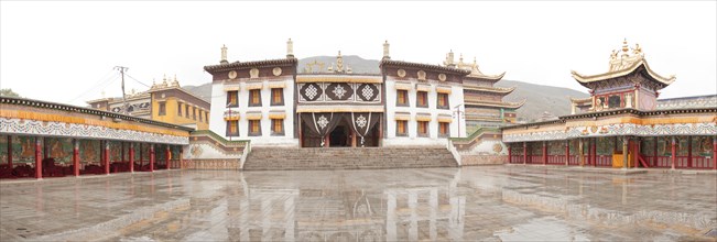 Panoramic view of traditional Chinese building