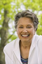 Portrait of senior African American woman