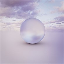 Sphere in clouds