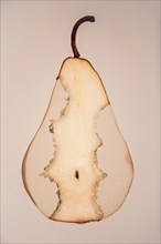 Close up of pear cross-section