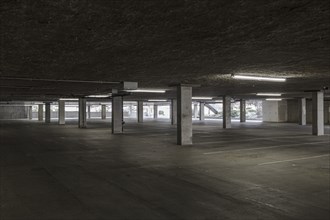 Empty lot in parking building