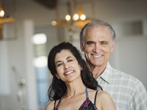 Portrait of smiling older couple