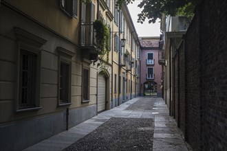 Empty urban alley