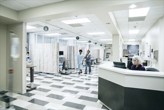 Nurses station in hospital