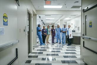 Portrait of medical team in hospital