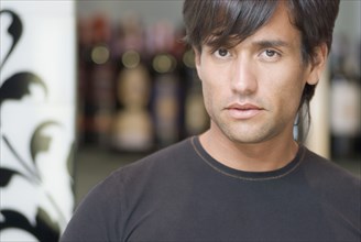 Portrait of Hispanic man