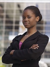 Confident African businesswoman