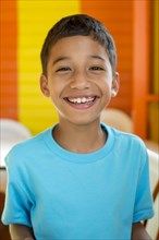 Hispanic boy smiling