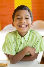 Hispanic boy smiling