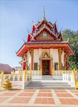 Wat Chayamangkalaram temple under blue sky