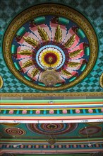 Ornate ceiling in Sri Mahamariamman temple