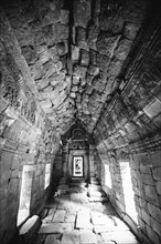 Interior of ancient temple at Angkor Wat