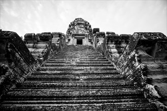 Low angle view of steps at Angkor Wat