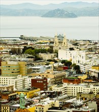 Aerial view of San Francisco cityscape