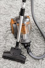Vacuum on white shag carpet