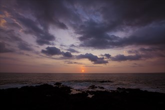 Sunset at ocean
