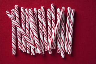 Row of candy canes