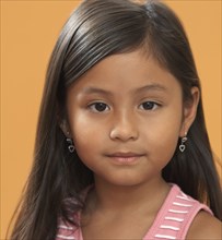 Close up of Hispanic girl