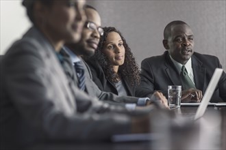 Business people talking in meeting