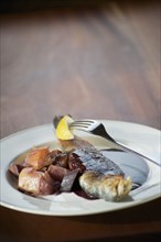 Italian trout with beets and red wine sauce