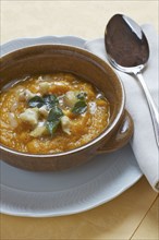 Squash and pumpkin soup with sage