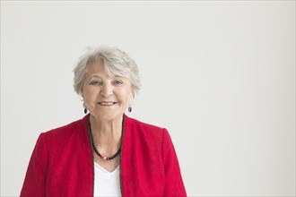 Portrait of smiling older Caucasian woman