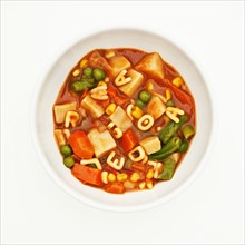 Bowl of alphabet soup