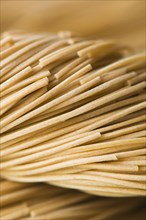 Close up of pasta noodles