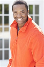 Close up of Black man smiling outdoors