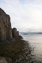 Cliffs on remote beach